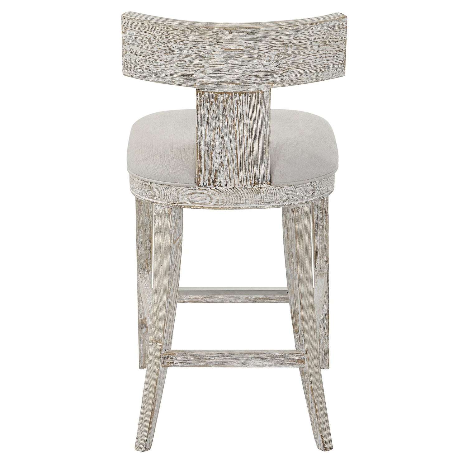 Uttermost Idris White Counter Stool - Home Elegance USA