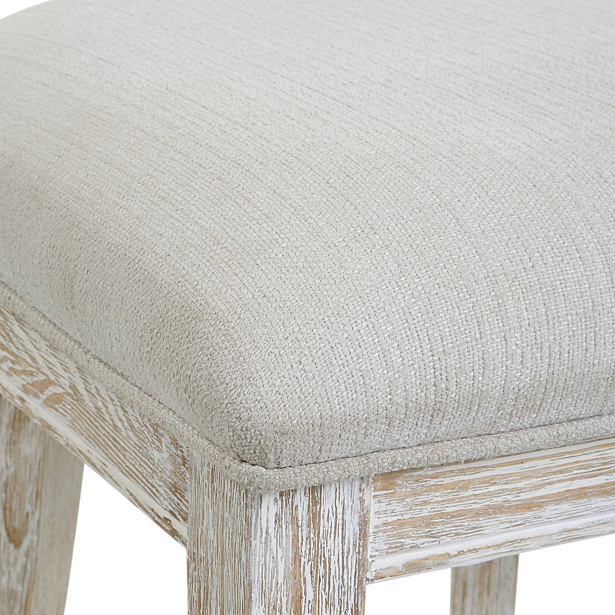 Uttermost Idris White Counter Stool - Home Elegance USA