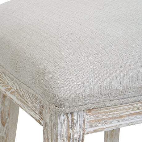 Uttermost Idris White Counter Stool - Home Elegance USA