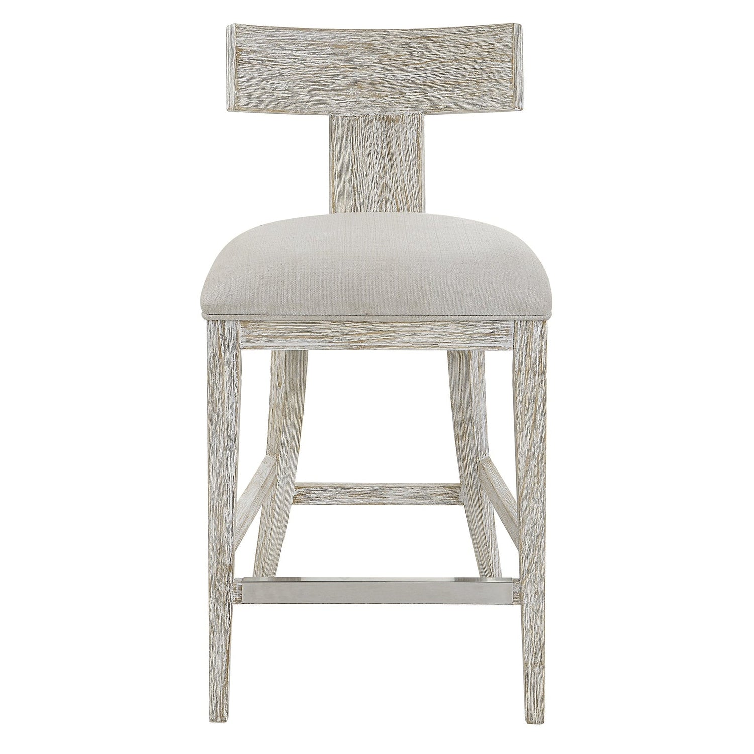 Uttermost Idris White Counter Stool - Home Elegance USA