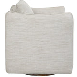 Uttermost Corben White Swivel Armchair - Home Elegance USA