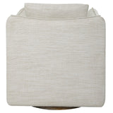 Uttermost Corben White Swivel Armchair - Home Elegance USA