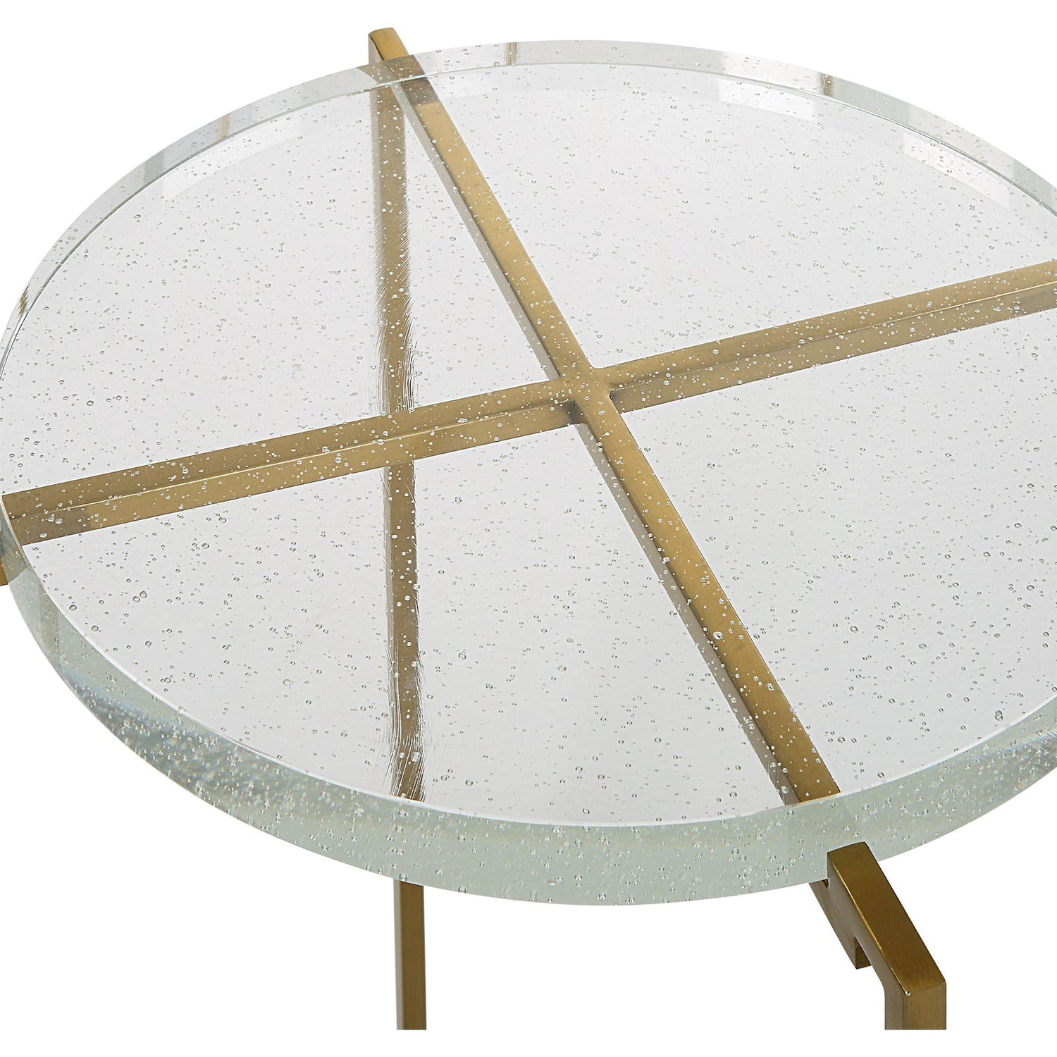 Uttermost Star-Crossed Glass Accent Table - Home Elegance USA
