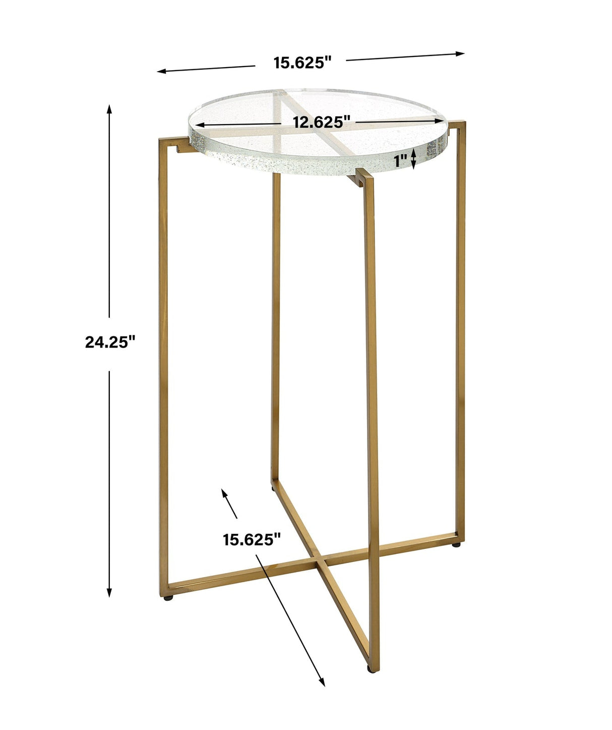 Uttermost Star-Crossed Glass Accent Table - Home Elegance USA