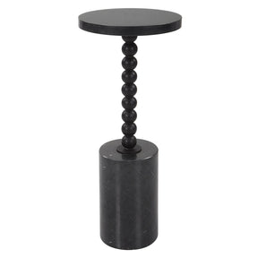 Bead Black Marble Drink Table | Uttermost | Home Elegance USA