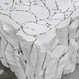 Uttermost Teak Root White Bunching Cube - Home Elegance USA