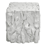 Uttermost Teak Root White Bunching Cube - Home Elegance USA