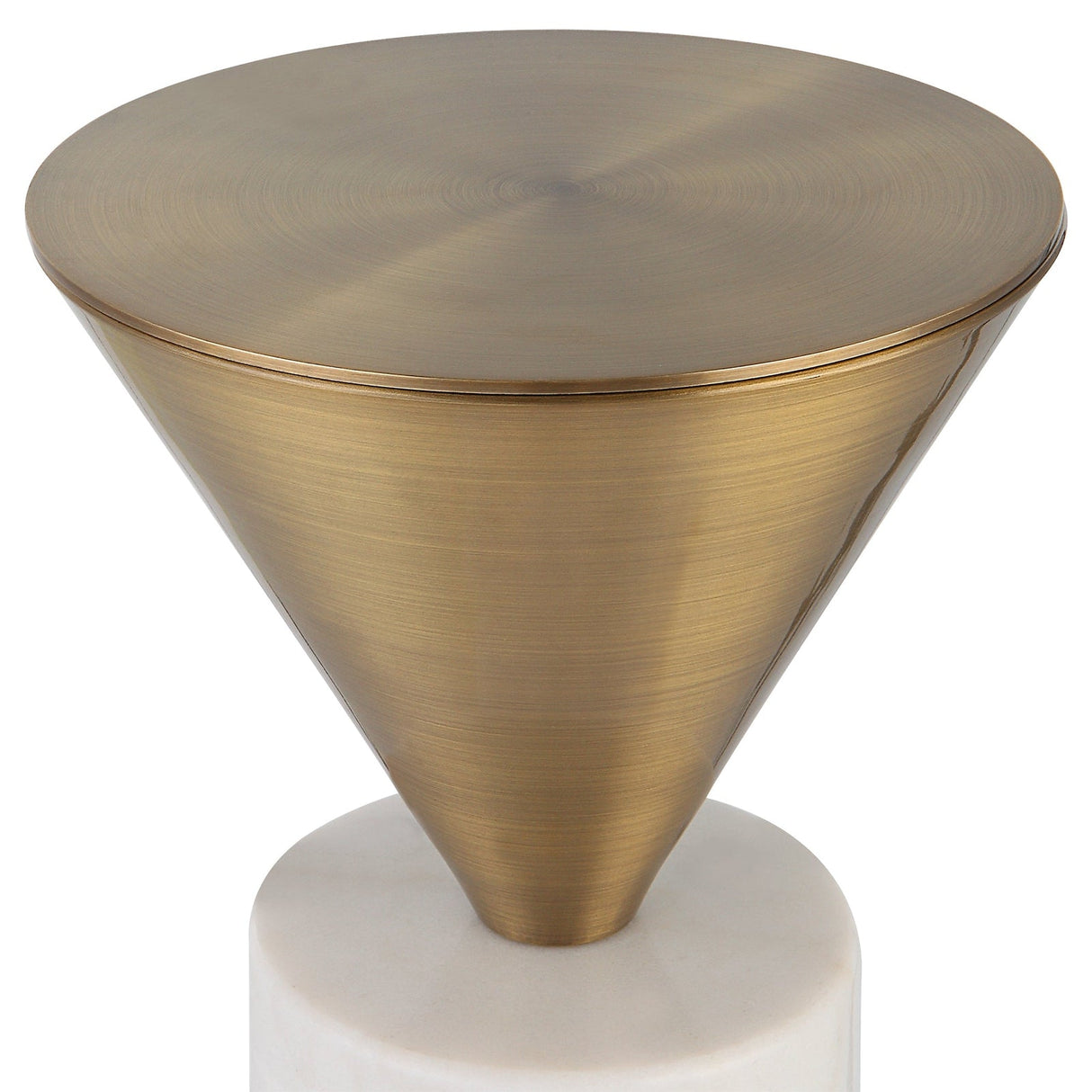 Uttermost Top Hat Brass Drink Table - Home Elegance USA