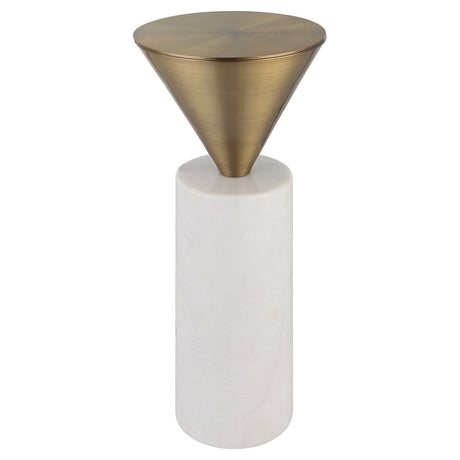 Uttermost Top Hat Brass Drink Table - Home Elegance USA