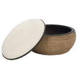 Uttermost Island Straw Storage Ottoman / Coffee Table - Home Elegance USA
