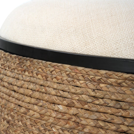 Uttermost Island Straw Storage Ottoman / Coffee Table - Home Elegance USA