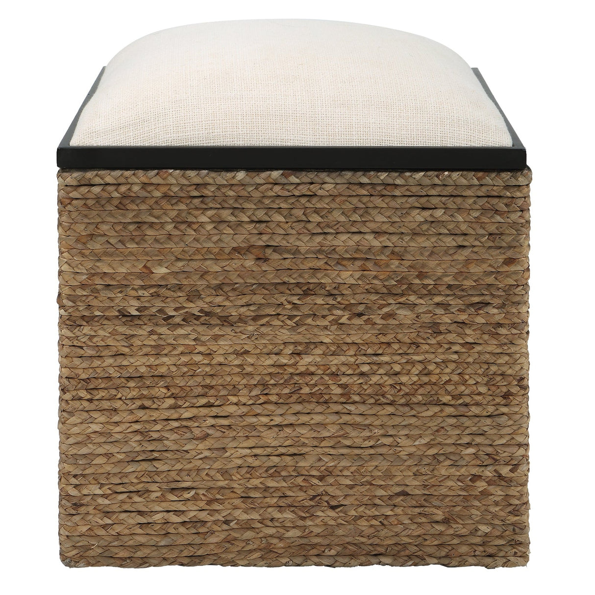 Uttermost Island Square Straw Accent Stool - Home Elegance USA