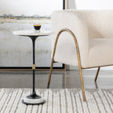 Uttermost Sentry White Marble Accent Table - Home Elegance USA