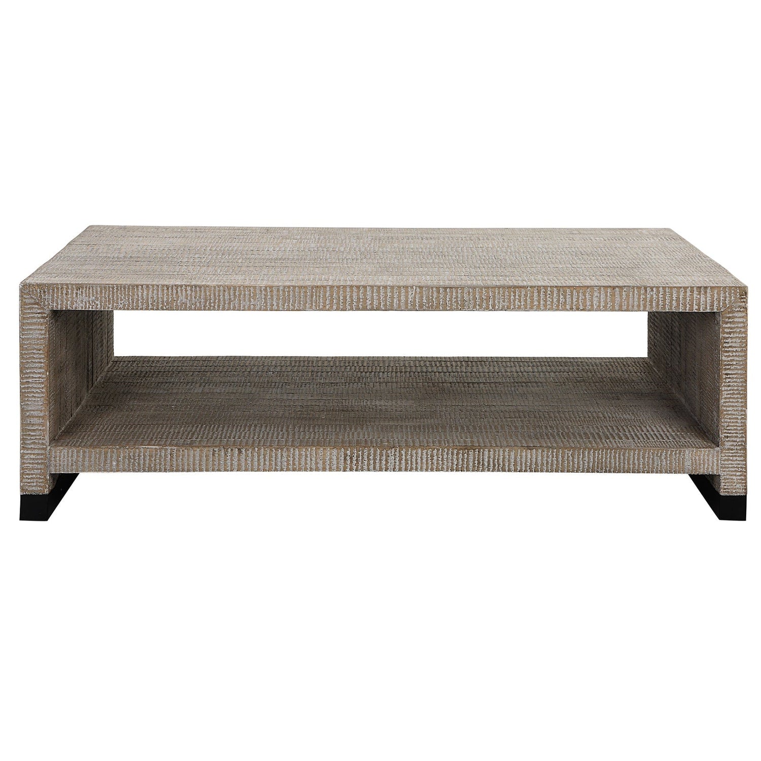 Bosk White Washed Coffee Table | Uttermost | Home Elegance USA