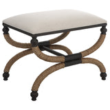 Uttermost Icaria Upholstered Small Bench - Home Elegance USA