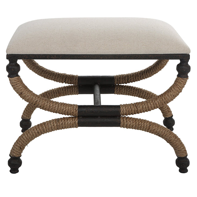 Uttermost Icaria Upholstered Small Bench - Home Elegance USA