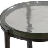 Uttermost Eternity Iron & Glass Accent Table - Home Elegance USA