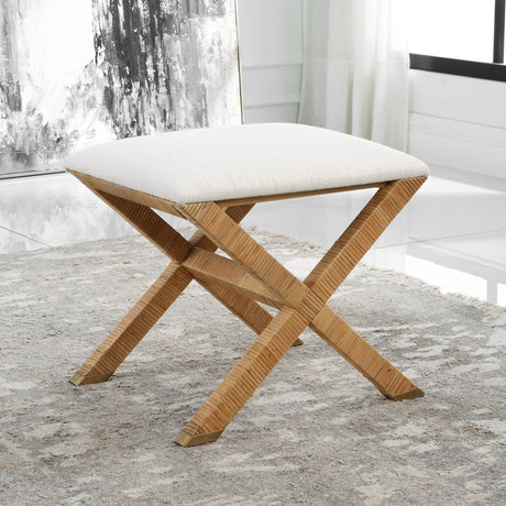 Uttermost St. Tropez Rattan Small Bench - Home Elegance USA