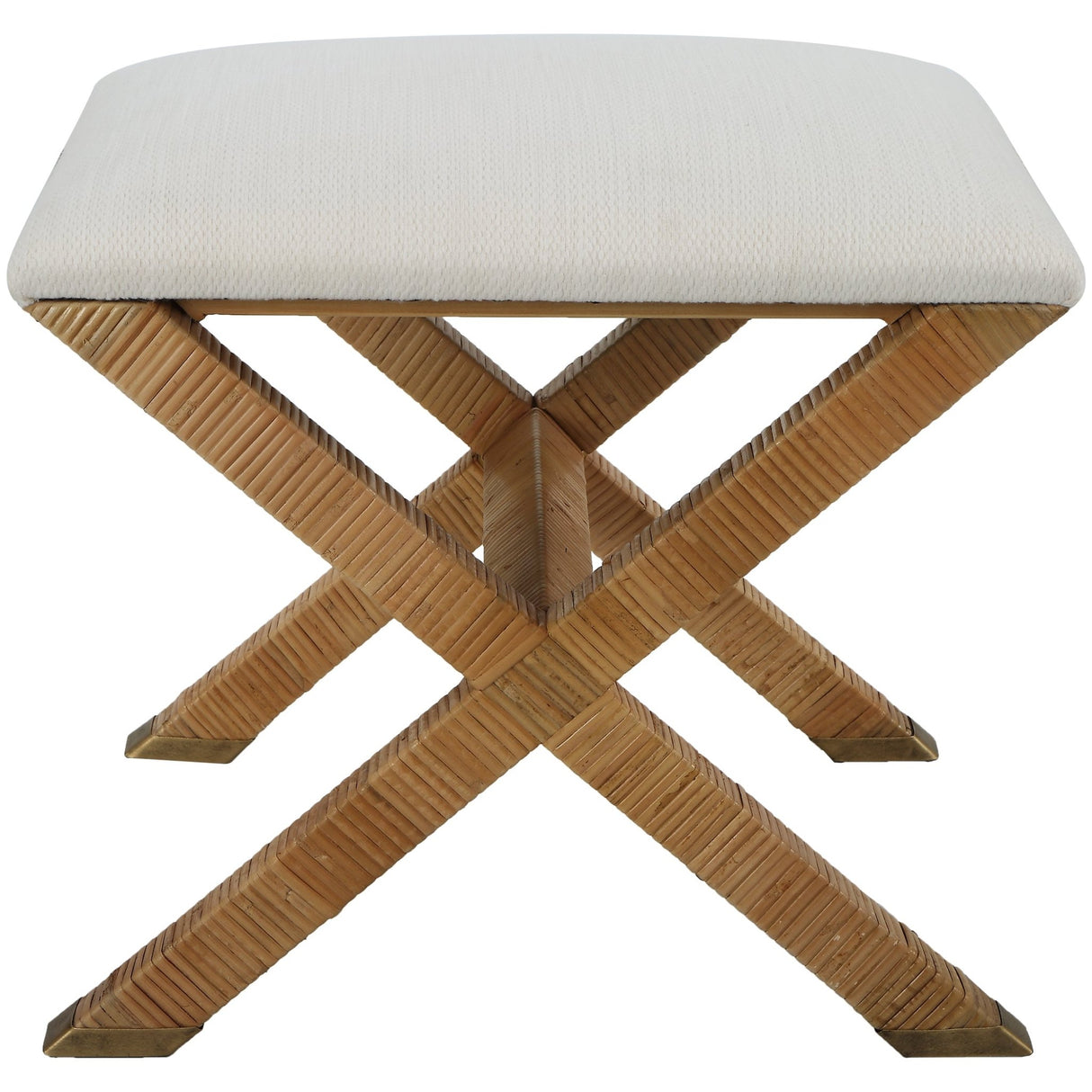 Uttermost St. Tropez Rattan Small Bench - Home Elegance USA