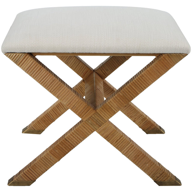 Uttermost St. Tropez Rattan Small Bench - Home Elegance USA