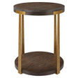 Uttermost Palisade Round Wood Side Table - Home Elegance USA