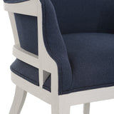 Uttermost Gordonston Blue Fabric Accent Chair - Home Elegance USA