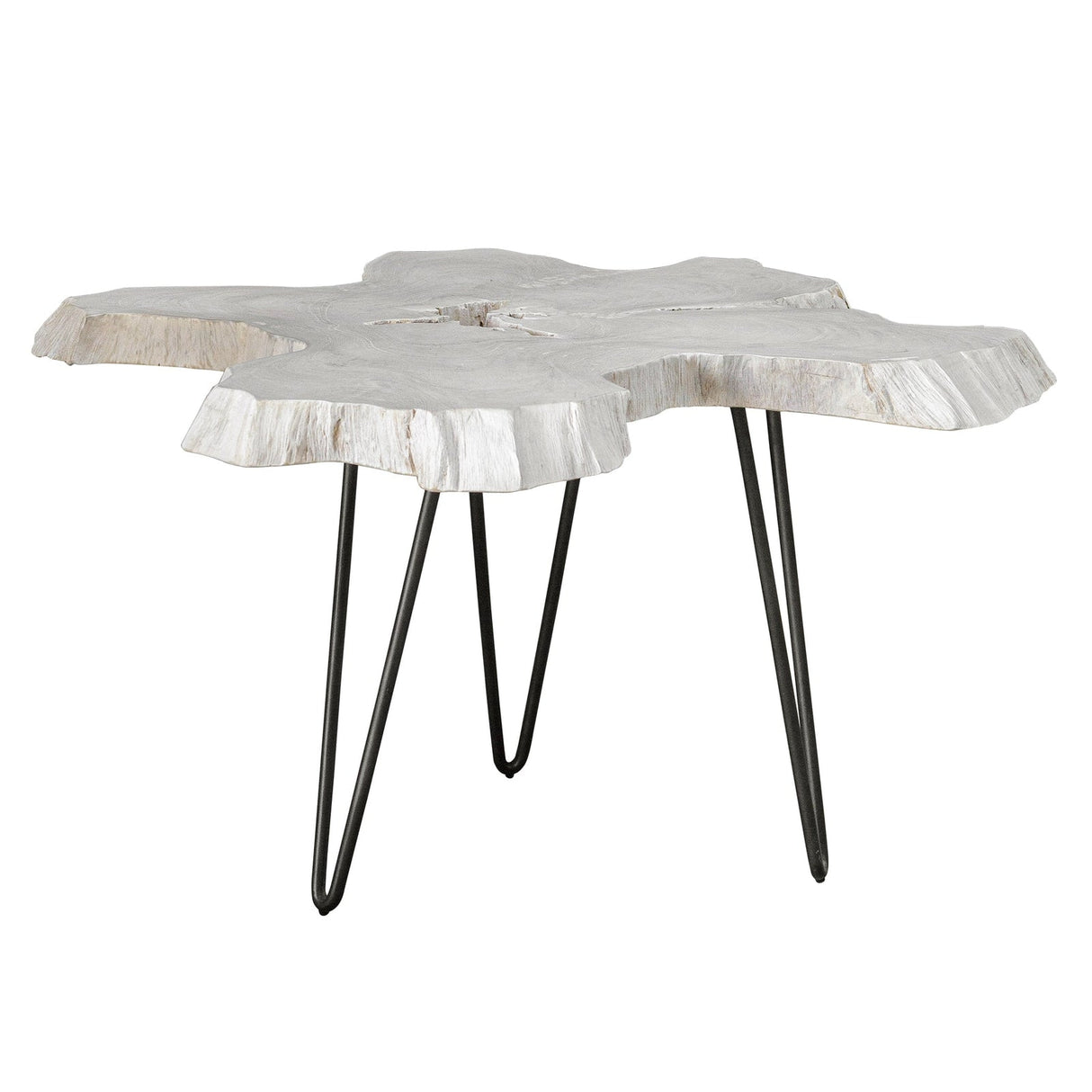 Uttermost Trillium Bleached Teak Coffee Table - Home Elegance USA