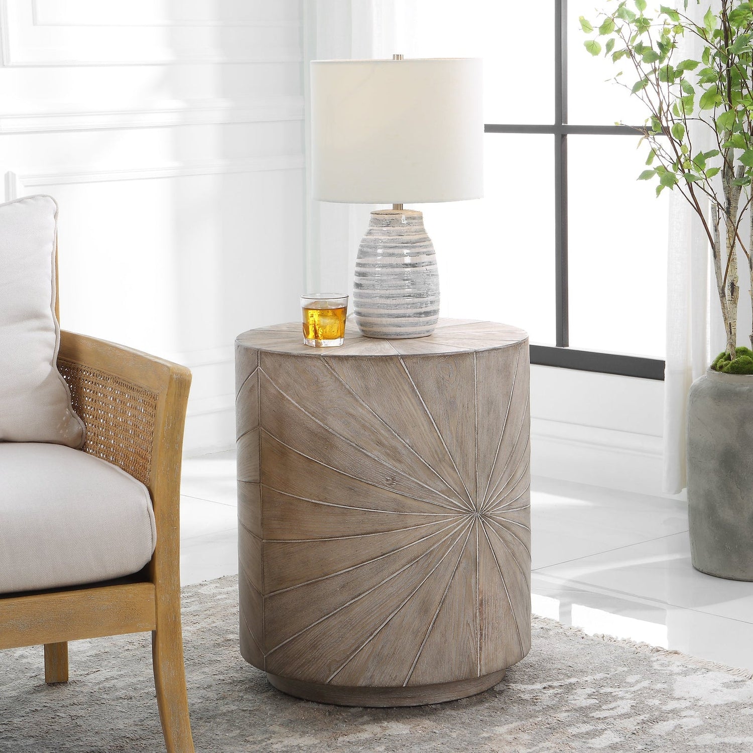 Uttermost Starshine Wooden Side Table - Home Elegance USA