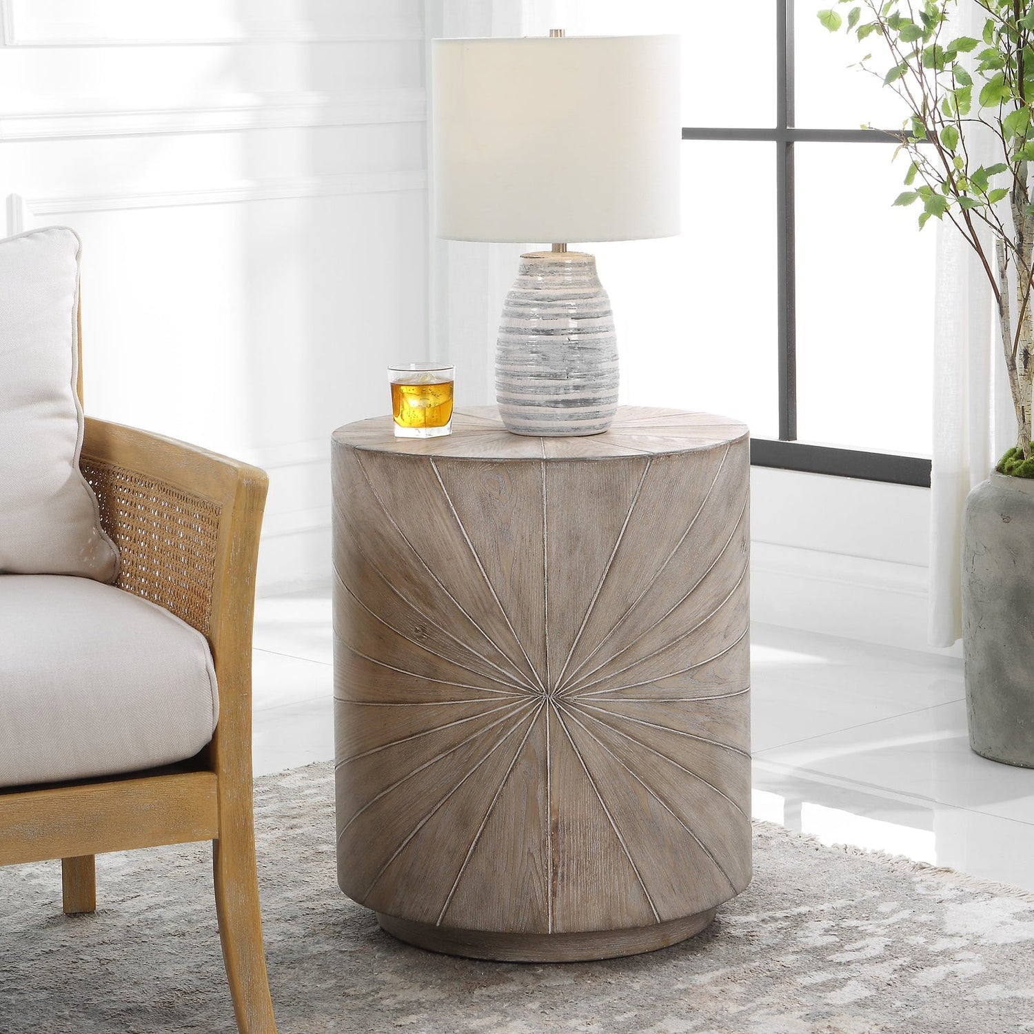 Uttermost Starshine Wooden Side Table - Home Elegance USA