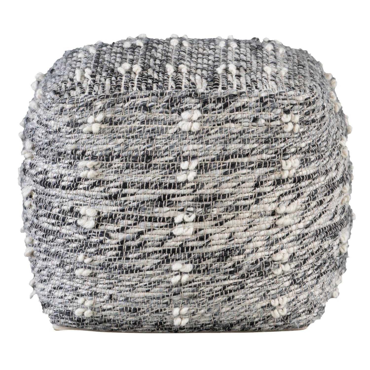 Uttermost Narol Gray Pouf - Home Elegance USA