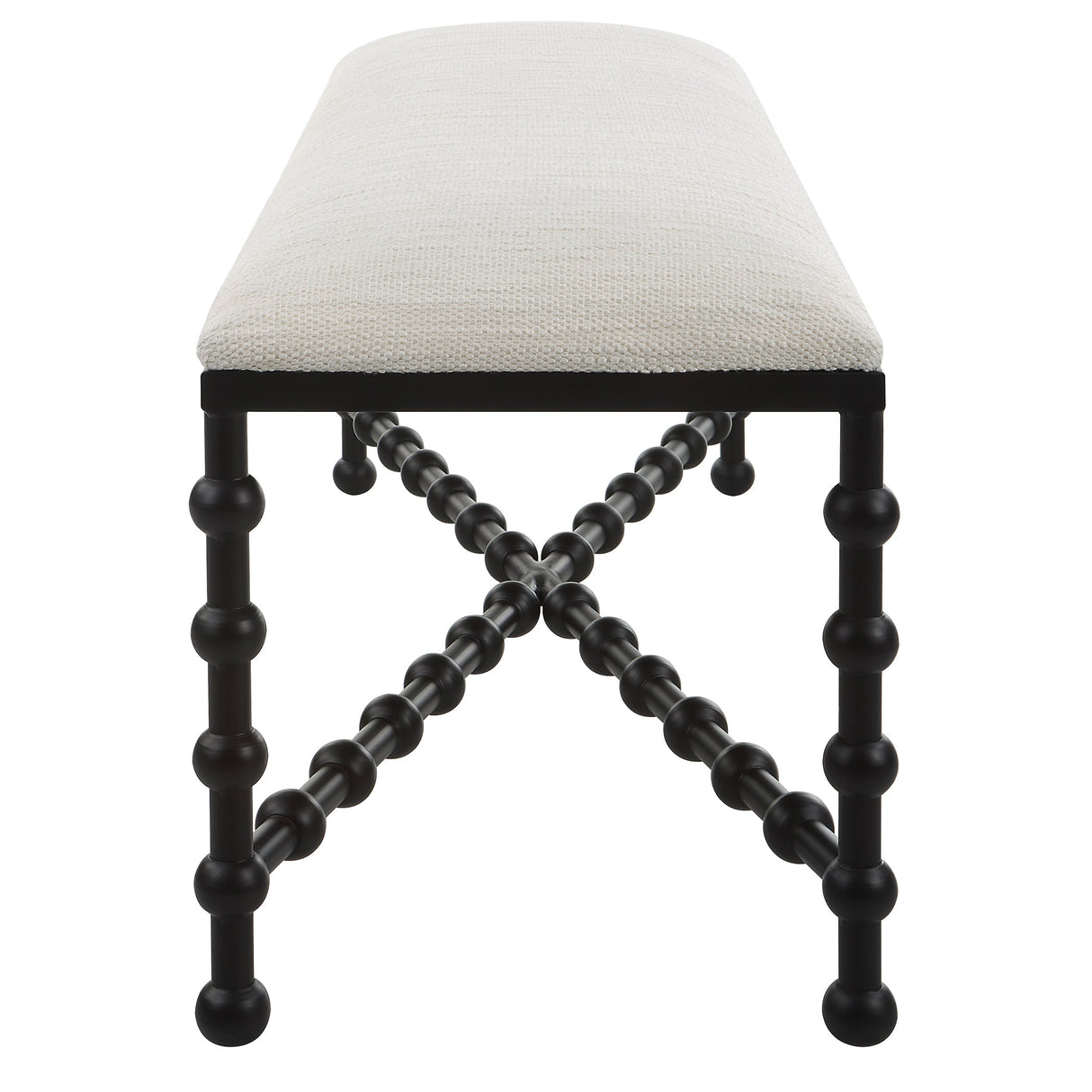 Uttermost Iron Drops Cushioned Bench - Home Elegance USA