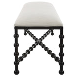 Uttermost Iron Drops Cushioned Bench - Home Elegance USA