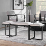 Uttermost Triple Cloud Modern Upholstered Bench - Home Elegance USA