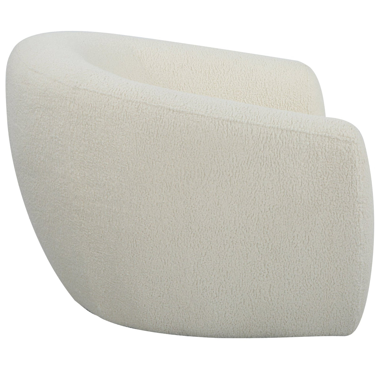 Capra Art Deco White Swivel Chair | Uttermost | Home Elegance USA