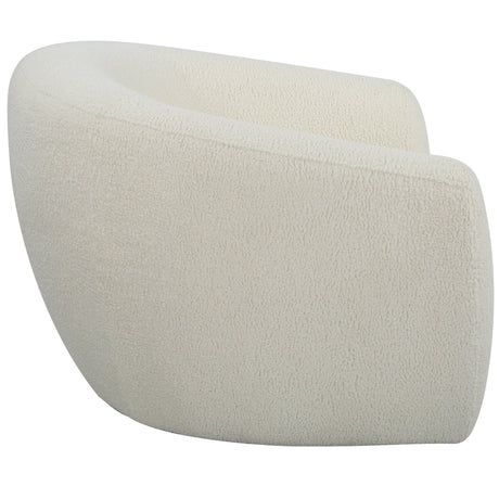 Capra Art Deco White Swivel Chair | Uttermost | Home Elegance USA