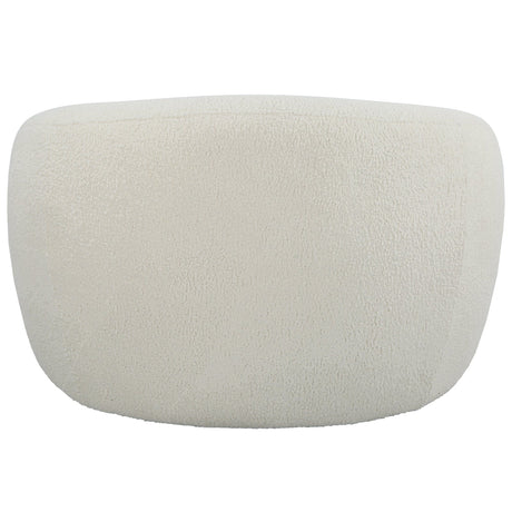 Capra Art Deco White Swivel Chair | Uttermost | Home Elegance USA