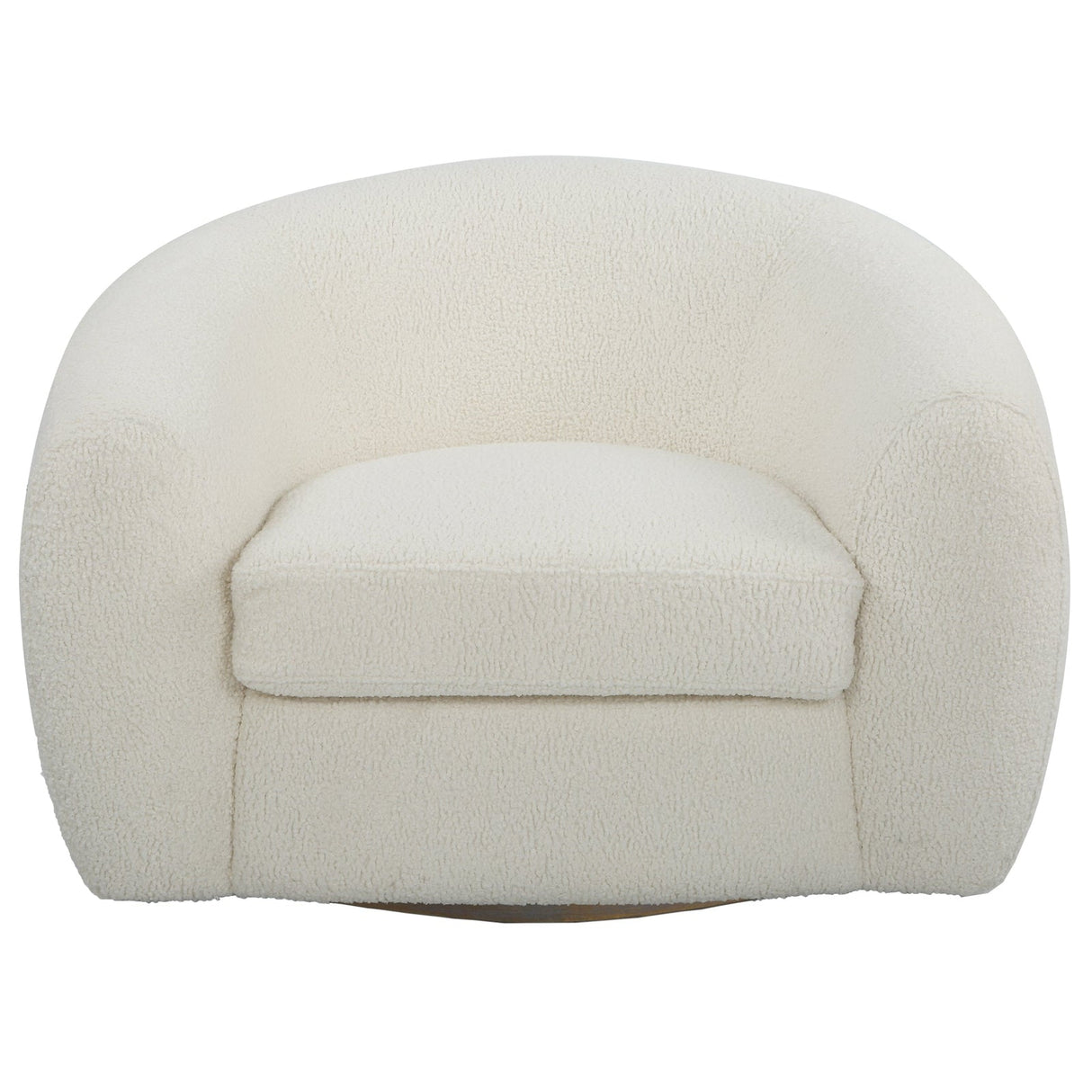 Capra Art Deco White Swivel Chair | Uttermost | Home Elegance USA