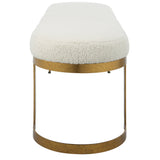 Uttermost Infinity Gold Bench - Home Elegance USA