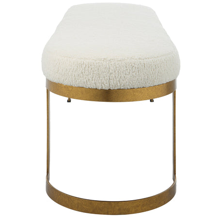Uttermost Infinity Gold Bench - Home Elegance USA