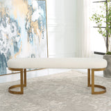 Uttermost Infinity Gold Bench - Home Elegance USA