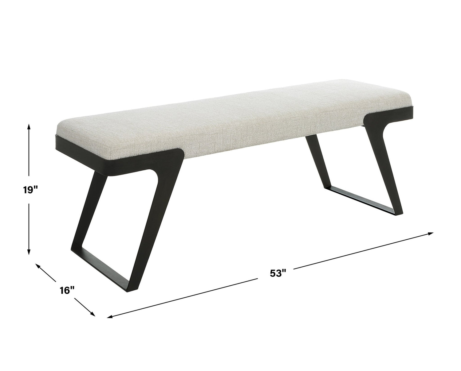 Uttermost Hover Modern Bench - Home Elegance USA