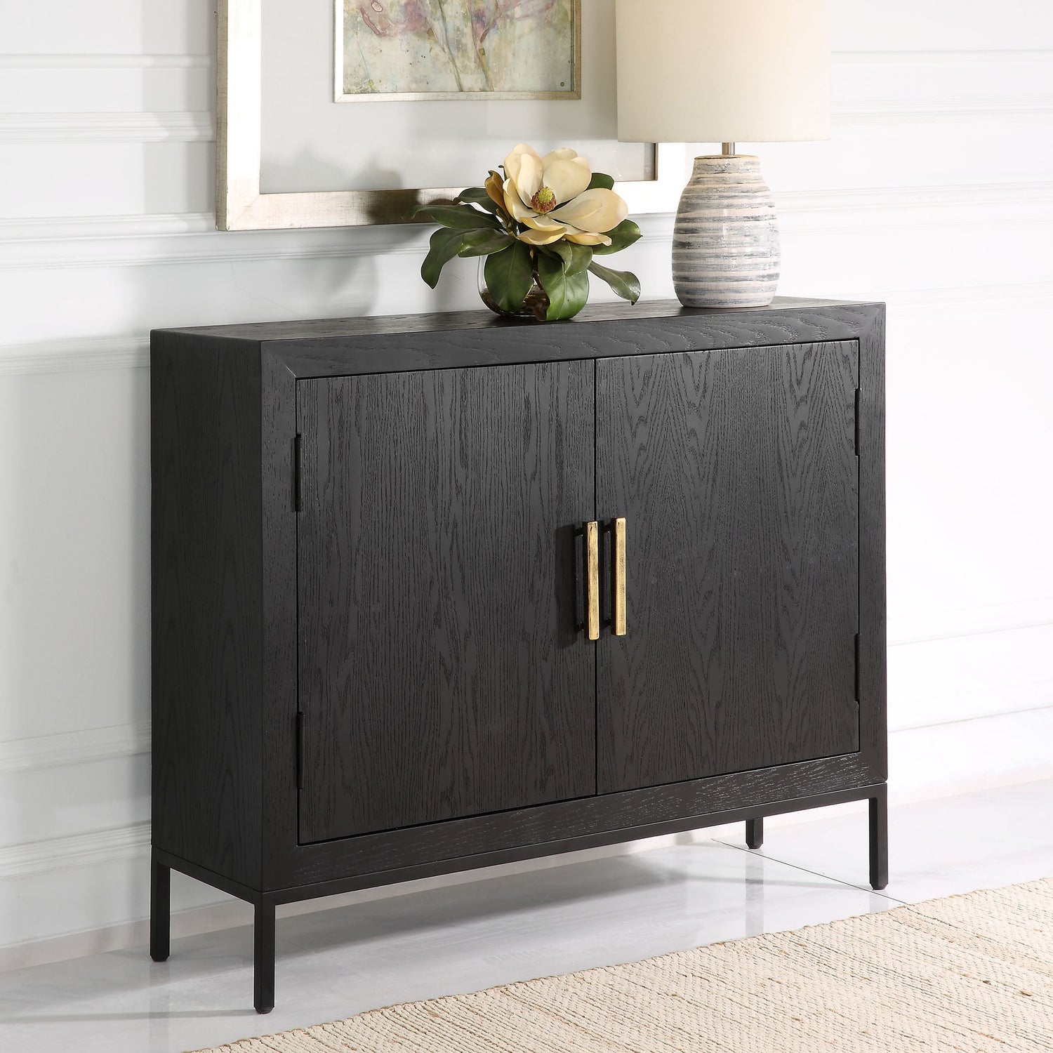Uttermost Front Range Dark Oak 2 Door Cabinet - Home Elegance USA