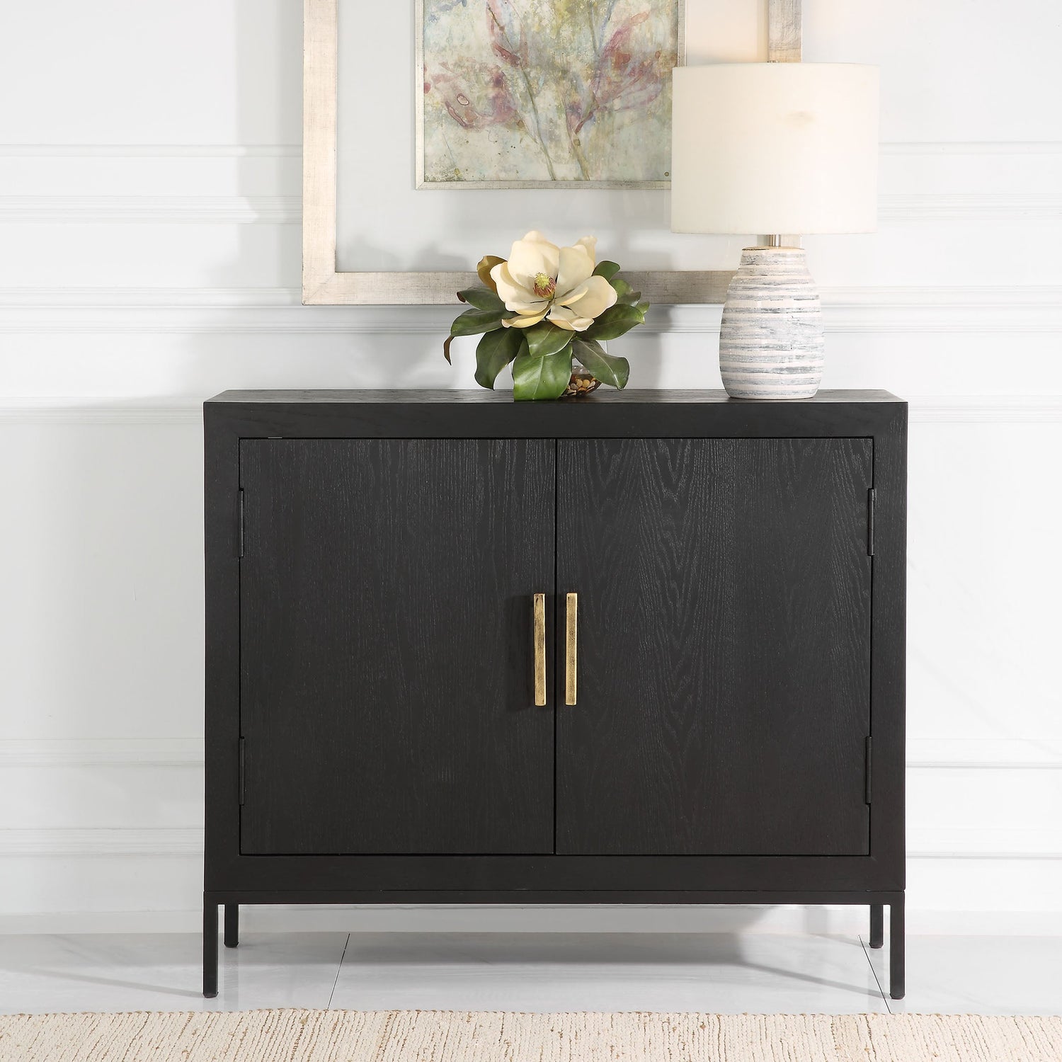 Uttermost Front Range Dark Oak 2 Door Cabinet - Home Elegance USA