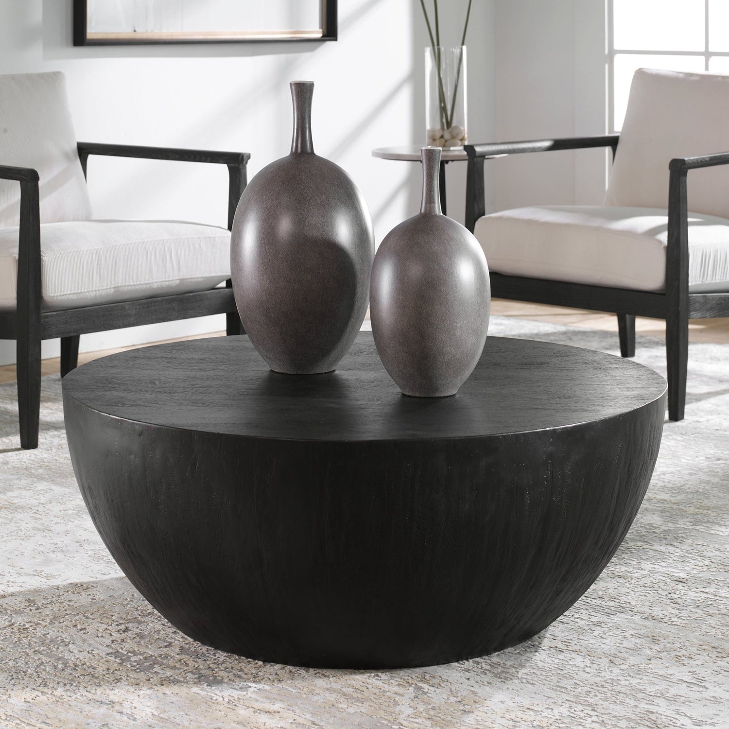 Uttermost Lark Ebony Coffee Table - Home Elegance USA