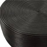 Bongo Black Rattan Side Table | Uttermost | Home Elegance USA