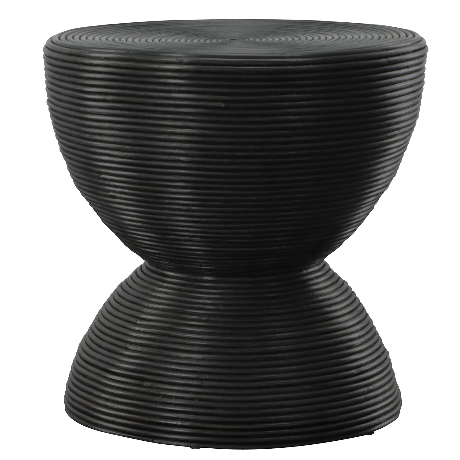 Bongo Black Rattan Side Table | Uttermost | Home Elegance USA