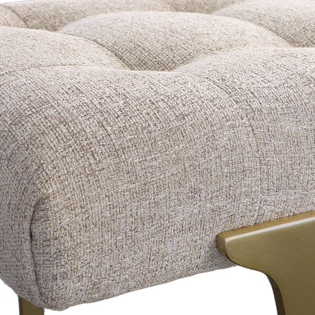 Uttermost Imperial Upholstered Gray Bench - Home Elegance USA