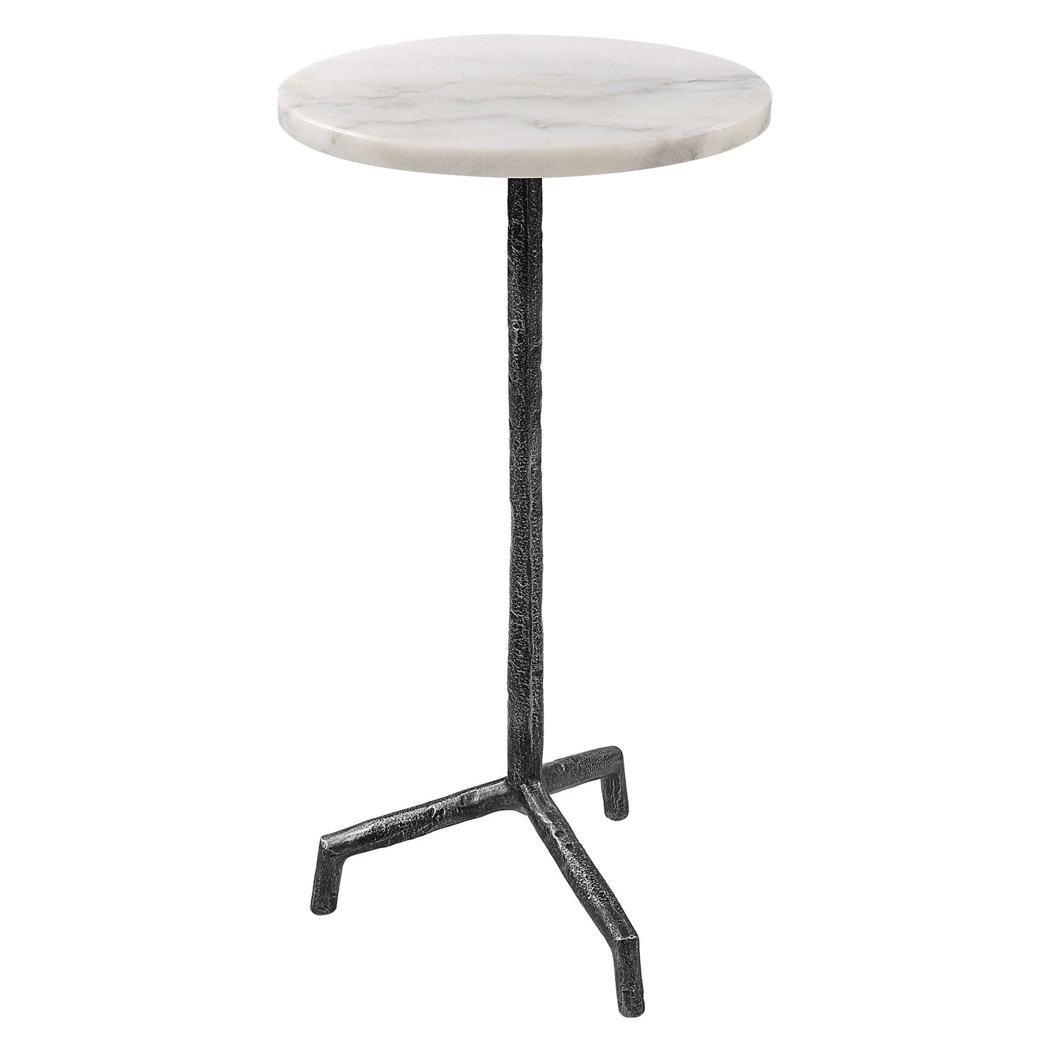 Uttermost Puritan White Marble Drink Table - Home Elegance USA
