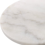 Uttermost Puritan White Marble Drink Table - Home Elegance USA