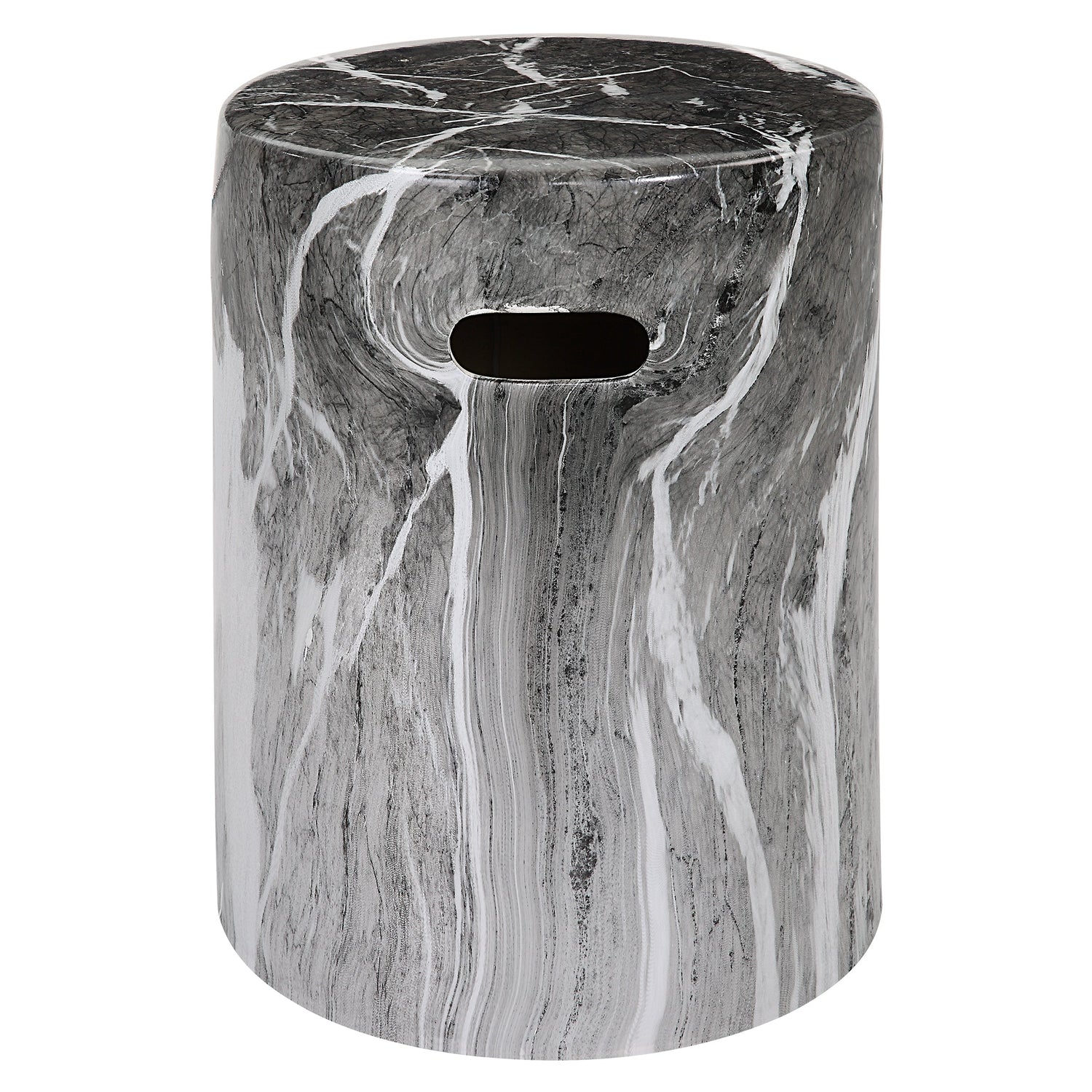 Uttermost Marvel Marbled Garden Stool - Home Elegance USA